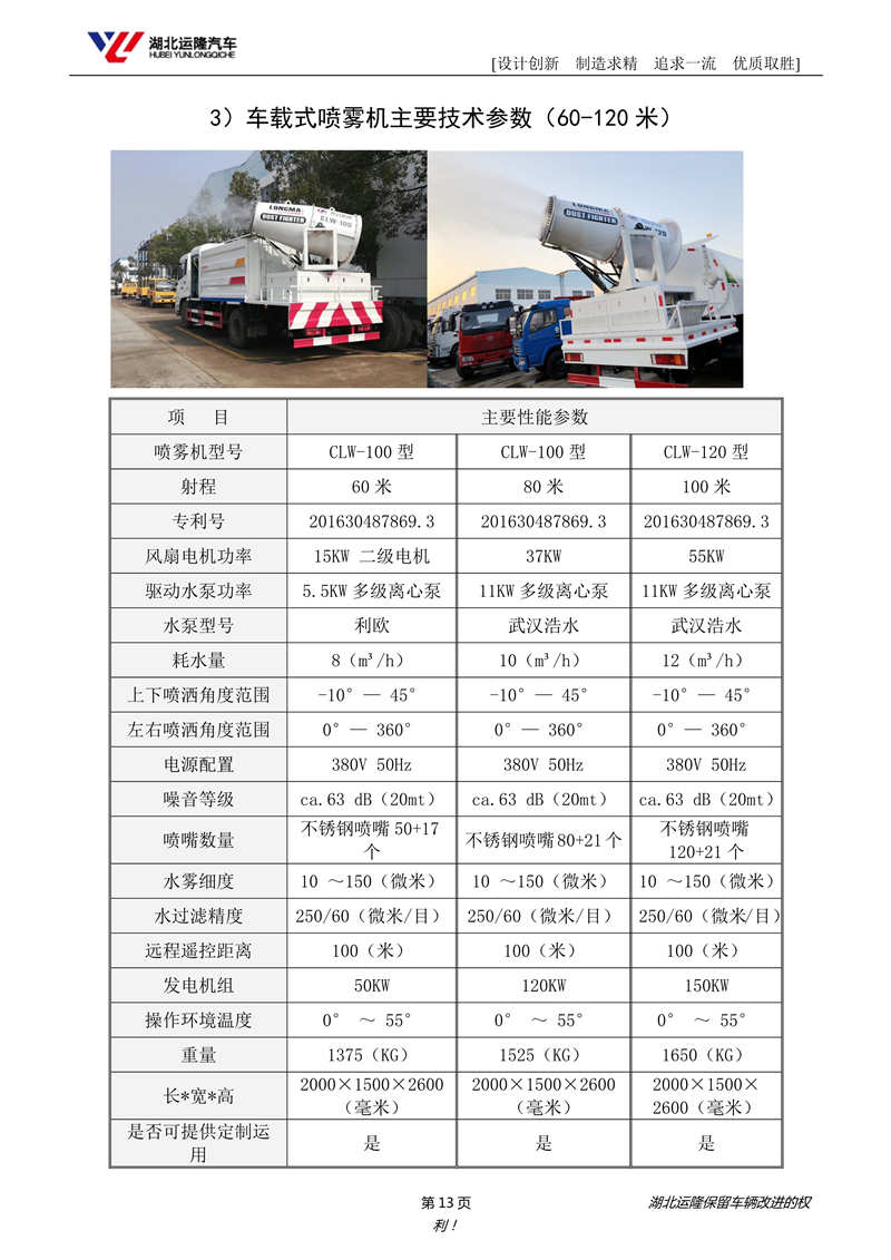 重汽后雙橋19噸抑塵車(chē)圓罐50-120米霧炮車(chē)(圖7)